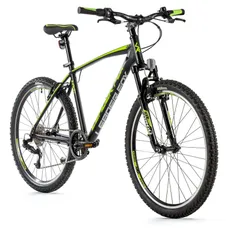 CONVENTIONAL BICYCLE MTB 26 LEADER FOX MXC BLACK MATTE/GREEN 8-SPEED FRAME 20 INCHES (SIZE JUNIOR GARCON 164 TO 172 cm)