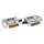 PEDAL ROAD NEWTON 500 SILVER ALUMINIUM D9/16 105X79MM 368 g (PAIR CARDED)