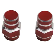 CAP OF VALVE SCOOTER/MOPED REPLAY VS 6 FLATS RED (PAIR)