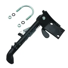 ADAPTABLE STAND SCOOTER SIDE PEUGEOT 50 KISBEE 2010>2020 2-STROKE, KISBEE 50 2010>2021 4-STROKE BLACK -BUZZETTI