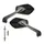 REAR-VIEW MIRROR SCOOTER REPLAY GILLS BLACK (PAIR)