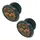 HANDLEBAR END PLUG MTB SWITCH SKULL BLACK/ORANGE (CARDED PER 2)