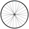 ROAD WHEEL DISC 700 SHIMANO RS370 FRONT CENTERLOCK TUBELESS READY THRU AXLE 12/100 mm BLACK (HEIGHT RIM 23 mm)
