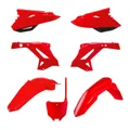 CARROSSERIE/CARENAGE MOTO MX RESTYLING HONDA 125, 250 CR 2002>2007 ROUGE (COULEUR OEM) (KIT PLASTIQUES 7 PIECES) -POLISPORT