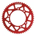 ADAPTABLE 50CC GEARED MOTORCYCLE REAR SPROCKET APRILIA 50 RX 2006>2017/DERBI 50 SENDA X RACE 2004>2011/RIEJU 50 MRT 2009> 420 53 DTS ALUMINIUM CNC RED (DIAMETER 105/124/8.5) -STAGE 6