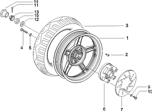 Roue arrière