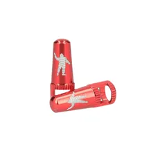 PLUG TUBELESS VALVE PRESTA MICHELIN COLORI RED (SOLD AS A PAIR)