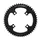 PLATEAU ROUTE 4BRA D.110 POUR FSA TA FX110 50DTS EXTERIEUR GOSSAMER/SLK LIGHT/K-FORCE LIGHT 2016 NOIR 11/10V.
