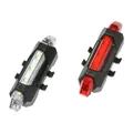 BICYCLE LIGHT USB KIT LENS ON HANDLEBAR/SEATPOST 5 LEDS 2 FONCTIONS BLACK (SUPPLIED WITH 2 ELASTIQUES SUPPLEMENTAIRES FOR COMPATIBILITE ON HAUBANS)