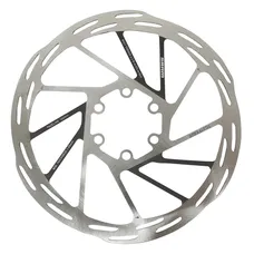 BRAKE DISC ROAD/GRAVEL 6 HOLES SRAM PACELINE RT-PLN-A2 160 mm SILVER/BLACK WITH NUT (BORD ARRONDI) -THICKNESS 1.8 mm