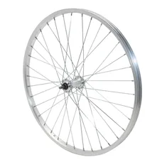 MTB WHEEL BRAKE SHOE 24" ALUMINIUM FRONT HUB ALUMINIUM AXLE PLEIN (SOLD WITH NUT 9X100) RIM 21C