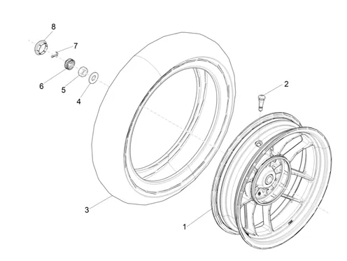 Roue arrière