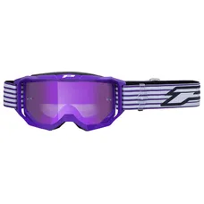 MASQUE/LUNETTES CROSS PROGRIP 3300 FL VISION GO MULTILAYERED VIOLET ECRAN MIROIR VIOLET ANTI-RAYURES/ANTI U.V./ANTI-BUEE (HOMOLOGUE CE-EN-N- AC-96025 REV.2)