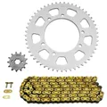 KIT CHAINE ADAPTABLE GILERA 50 RCR ENDURO 2003>2005 420 13x53 (DIAM COURONNE 105/125/8.5) (DEMULTIPLICATION ORIGINE) -AFAM