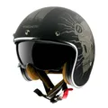 OPEN-FACE HELMET MT HELMETS THE MANS 2 SV DILER A2 MATTE BLACK XS SINGLE VISOR TRANSPARENT (SUPPLIED WITH ONE SCREEN ADDITIONAL DARK (ECE 22.06)