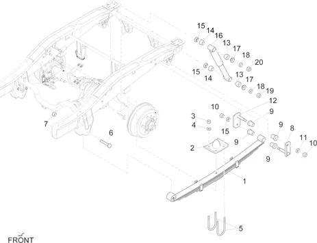 Suspension arrière - Amortisseur/s
