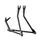 DISPLAY STAND/MOUNT 1 BICYCLE IBERA EASY MOUNTING KIT ON BASE FRAME REAR COMPATIBLE 20"-27.5"-29"-700C BLACK - FOLDING AND ADJUSTABLE