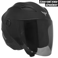 OPEN-FACE HELMET SCOOTER ADX AJ150 MATTE BLACK XL (DOUBLE SCREEN) (ECE 22.06)