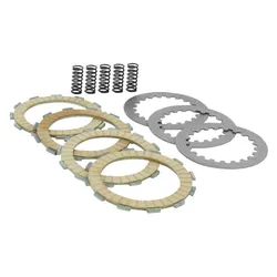 CLUTCH PLATE 50CC GEARED MOTORCYCLE STAGE 6 RACING CARBON FOR DERBI 50 SENDA, GPR/GILERA 50 SMT, RCR (KIT COMPLETE 4 DISQUES LINED)