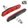 BRAKE SHOE HOLDER FOR E-BIKE V-BRAKE TO SCREW DEPORTE MARWI 80 mm BLACK/RED KEVLAR (CASE 25 PAIRS)
