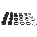 HEADSET SPACER ALUMINIUM BLACK 1"1/8-28.6 (BOX CONTIENT 4X2MM-6X5MM-6X10MM-4X15MM-4X20MM)