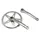CITY CRANKSET P2R STEEL CHROME-PLATED 150 mm CHAINRING 44D. CHAIN 3.30
