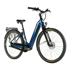ELECTRIC BICYCLE/E-BIKE CITY 28 LEADER FOX NEBA UNISEX BLUE TIGRE 8-SPEED SHIMANO NEXUS MID-DRIVE MOTOR BAFANG M420 36-SPEED 80NM BATTERY 15AH (16,5'' - H43CM - SIZE S - FOR ADULT OF 158 cm TO 168 cm)