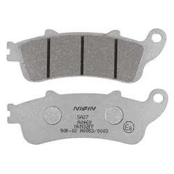 BRAKE PAD SET NISSIN FOR HONDA 250 FORZA 2000>2004 FRONT, 400 FJS SILVER WING 2006>2008 FRONT, 800 VFR 2006>2013 REAR/KAWASAKI 650 EN VULCAN S 2015>2021 FRONT (A0460) (SEMI METAL) -ECE R90
