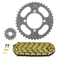 KIT CHAINE ADAPTABLE SYM 125 XS K 2007>2013 428 15x39 (DIAM COURONNE 64/80/8.5) (DEMULTIPLICATION ORIGINE) -AFAM