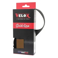 HANDLEBAR TAPE/HANDLEBAR VELOX MAXIMUM CORK BICOLOR BLACK/BROWN - GUIDOLINE