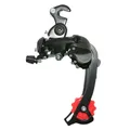 REAR MTB DERAILLEUR P2R 8/7-SPEED TZ CAGE LONGUE BLACK WITH HANGER (COMPATIBLE SHIMANO JUSQU'TO 30T)