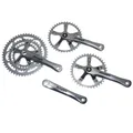 ROAD CRANKSET STRONGLIGHT 9/10-SPEED IMPACT TANDEM SILVER 170 mm 51-39-30 (KIT FRONT + REAR) (AXLE SQUARE TAPER 115 mm)