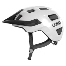 CASQUE VELO ADULTE ABUS VTT MOTRIP BLANC BRILLANT TAILLE M (54-58cm) REGLAGE MOLETTE