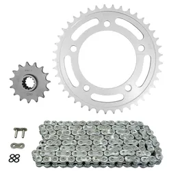 KIT CHAINE ADAPTABLE HONDA 500 CB X 2013>2015, CB X ABS 2013>2018, CBR R 2013>2017, CB F ABS 2013>2021 520 15x41 (DIAM COURONNE 112/138/12.5) (DEMULTIPLICATION ORIGINE) -AFAM