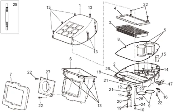 Corps filtre