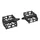 PEDAL MTB PLATEFROME DOWNHILL/BMX P2R ALUMINIUM BLACK 1/2" (PAIR)