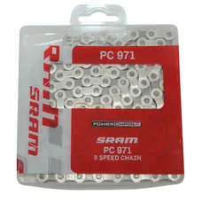 BICYCLE CHAIN 9-SPEED ROAD/MTB SRAM PC-971 SILVER 114 LINKS
