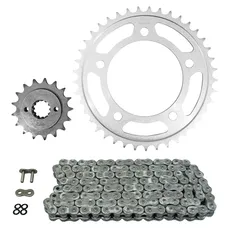 KIT CHAINE ADAPTABLE HONDA 750 VT C SHADOW 1997>2008, VT C SHADOW AERO 2009, VT C2 SHADOW 1997>2001 525 17x41 (DIAM COURONNE 112/138/12.25) (DEMULTIPLICATION ORIGINE) -AFAM