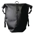 SACOCHE ARRIERE VELO LATERALE HAPO.G WATERPROOF PVC 20L NOIR (VENDU A L'UNITE) - FIXATION CROCHETS SUR PORTE BAGAGE
