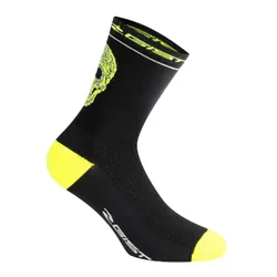 SOCKS/ANKLE SOCKS SUMMER GIST CRANE/SKULL BLACK-YELLOW FLUORESCENT 36/39 - HEIGHT 18 cm (PAIR) -5860
