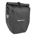 BICYCLE PANNIER SAC BANDOULIERE NEWTON BLACK RIGHT/LEFT 21L MOUNTING KIT QUICK LOCK FOR CARRIER WITH SYSTEM LOCK (53 X 29,5 X 13,5 cm)