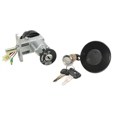 CONTACTEUR A CLE SCOOT ADAPTABLE CPI 50 POPCORN, HUSSAR 2003>, OLIVER 2006>2008 (AVEC SERRURE DE SELLE + BOUCHON ESSENCE) -P2R