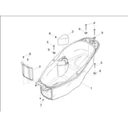 Logement casque - Dessous de selle