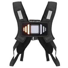 LIGHT JACKET/GILET CLIC-LIGHT V2 WITH SIGNALISATION INTEGREE LEDS WITH INDICATEUR DIRECTION/BRAKING AND TELECOMMANDE HANDLEBAR WITHOUT FIL (DISPOSITIF D'LIGHT OF SAFETY)