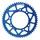 ADAPTABLE 50CC GEARED MOTORCYCLE REAR SPROCKET DERBI 50 SENDA DRD, DRD PRO 420 53 DTS ALUMINIUM CNC BLUE (102/124.5/8.5) -STAGE 6