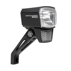 BICYCLE LIGHT E-BIKE FRONT ON FORK TRELOCK LS890 6/12-SPEED 100 LUX BLACK - FOR VOIR TO 100M AND VISIBLE TO 5KMS