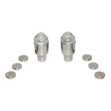 CAP OF VALVE SCOOTER/MOPED REPLAY VS LUMINEUX (1 LED BLUE + 1 LED RED) (PAIR)