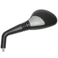 ADAPTABLE REAR-VIEW MIRROR MBK 50 NITRO 2000>2016/YAMAHA AEROX 1997>2000 BLACK/GREY LEFT (CE APPROVED) -VICMA