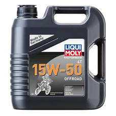 HUILE MOTEUR 4 TEMPS LIQUI MOLY MOTO OFFROAD 4T 15W50 (4 L) SYNTHETIQUE