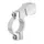 LEVER CLAMP OF REAR-VIEW MIRROR REPLAY ALUMINIUM SILVER THREAD D 10 PITCH A RIGHT